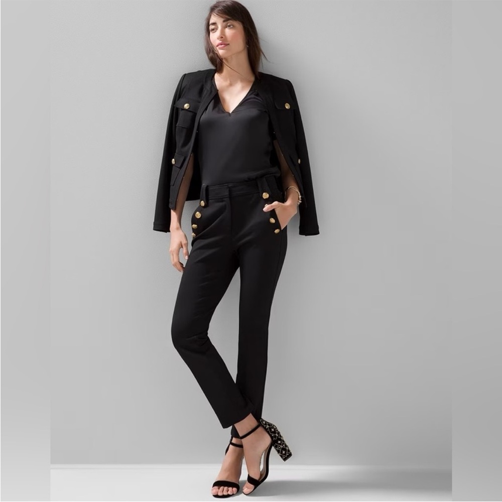 White House Black Market Black Ankle Pants